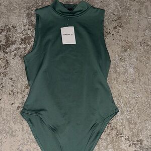 Green Sleeveless Bodysuit